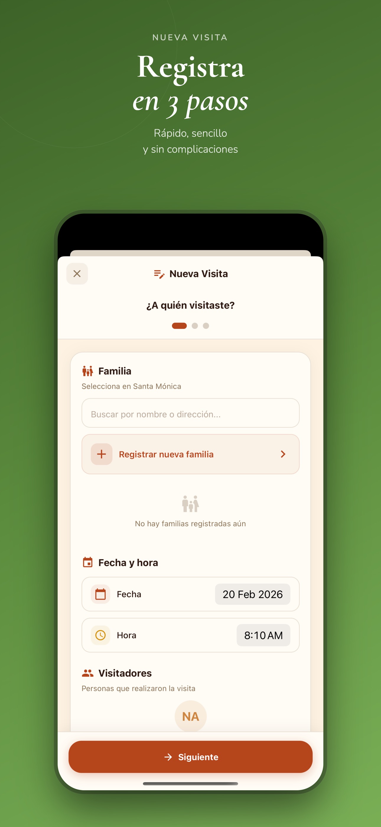 Formulario de visita